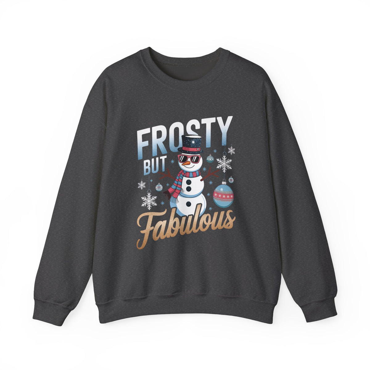 Frosty But Fabulous Christmas Sweatshirt, Fun Women's Holiday Sweatshirt, Trendy Winter Pullover, Festive Christmas Sweater, Cute Holiday Sweatshirt