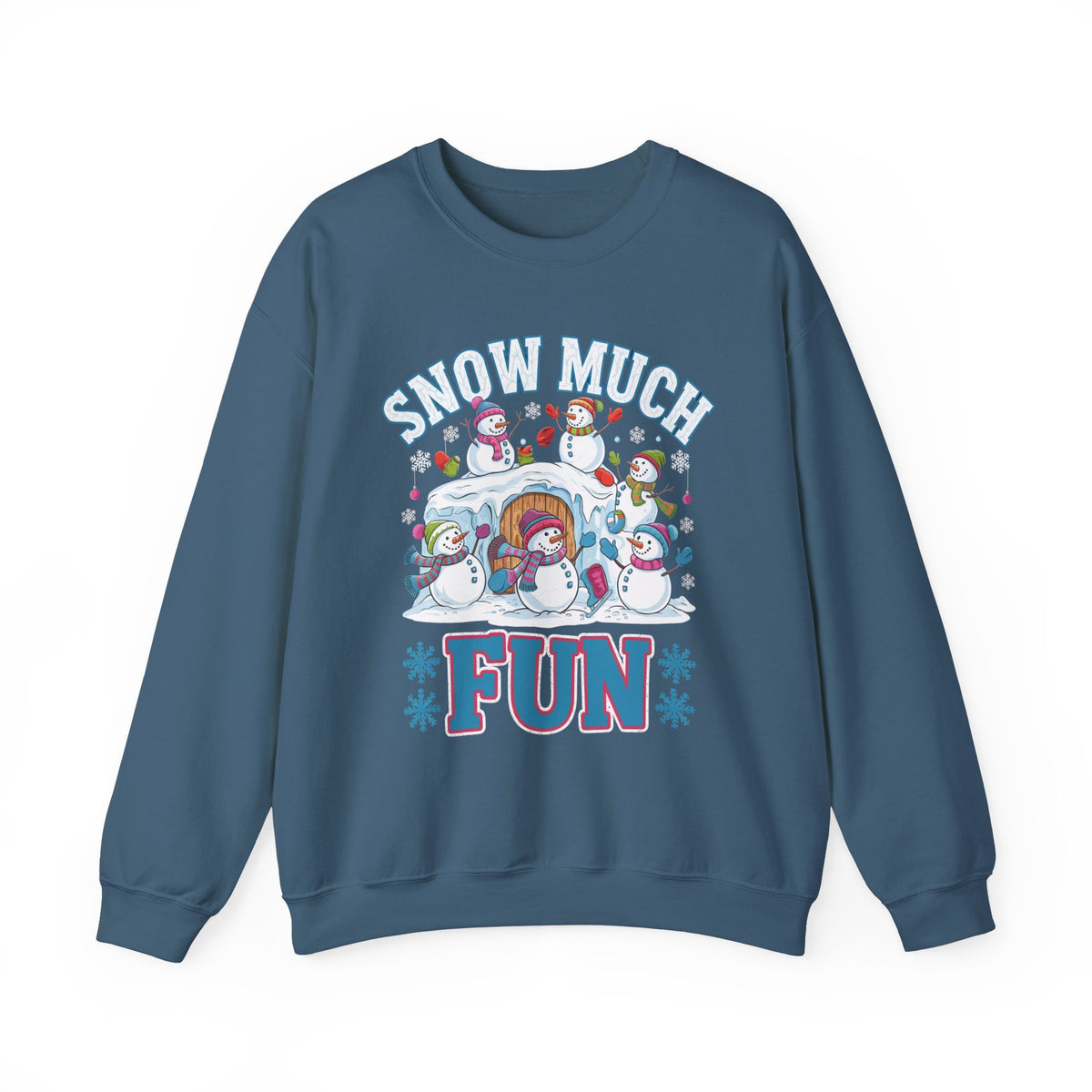 Snow Much Fun Christmas Sweatshirt, Cute Women's Holiday Sweatshirt, Trendy Winter Pullover, Fun Christmas Sweater, Cozy Snow Day Sweatshirt