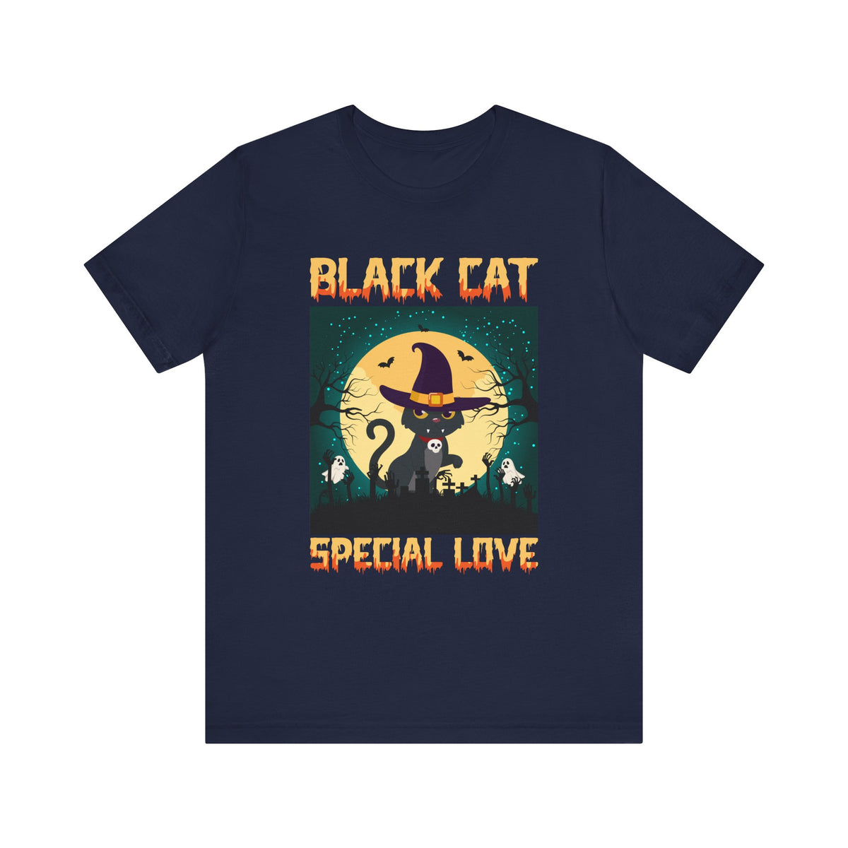 Black Cat Special Love Halloween Tee - Tshirt Quest