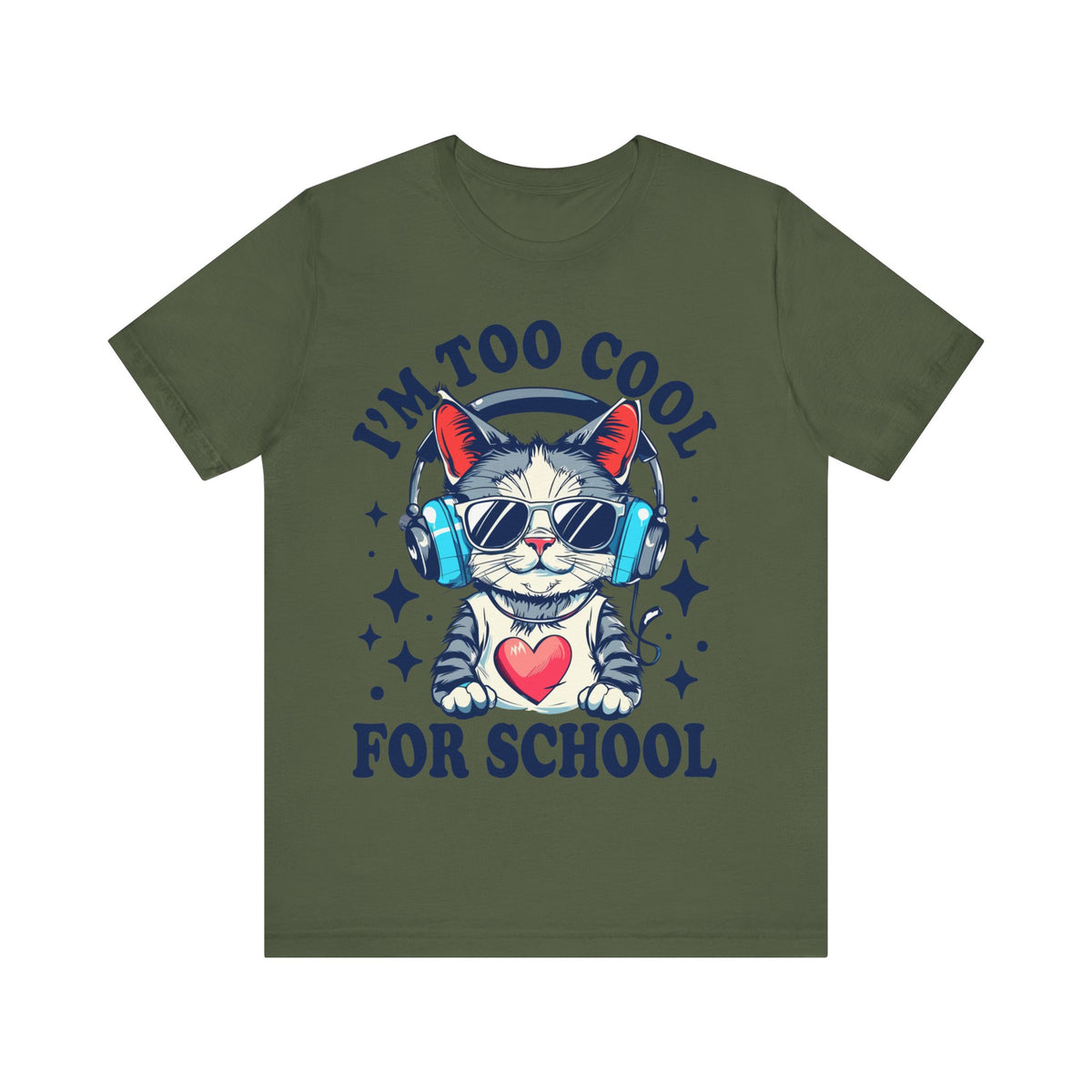 I'M Too Cool For School Cat Tee