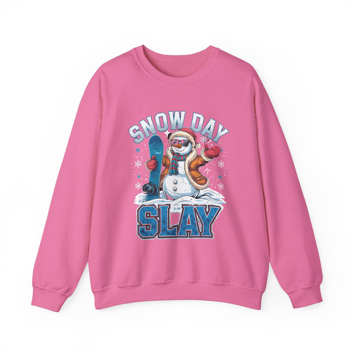 Snow Day Slay Christmas Sweatshirt, Trendy Women's Holiday Sweatshirt, Cute Winter Sweatshirt, Funny Christmas Sweater, Festive Snow Day Pullover