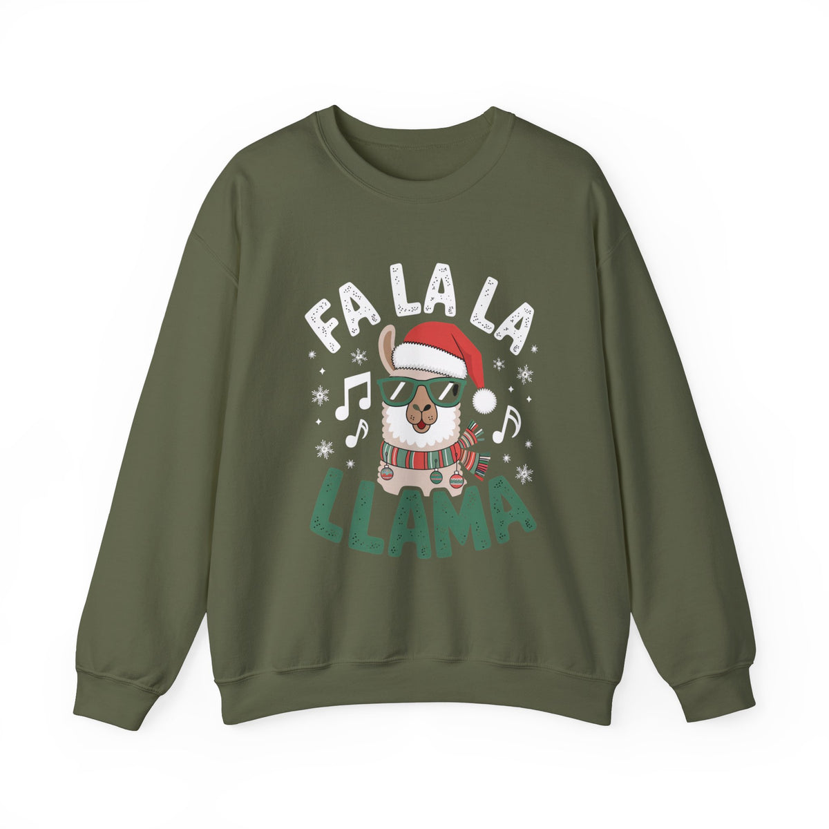 Fa La La LLAMA Christmas Sweatshirt, Fun Women's Holiday Sweatshirt, Trendy Llama Pullover, Cute Winter Sweater, Festive Holiday Sweatshirt