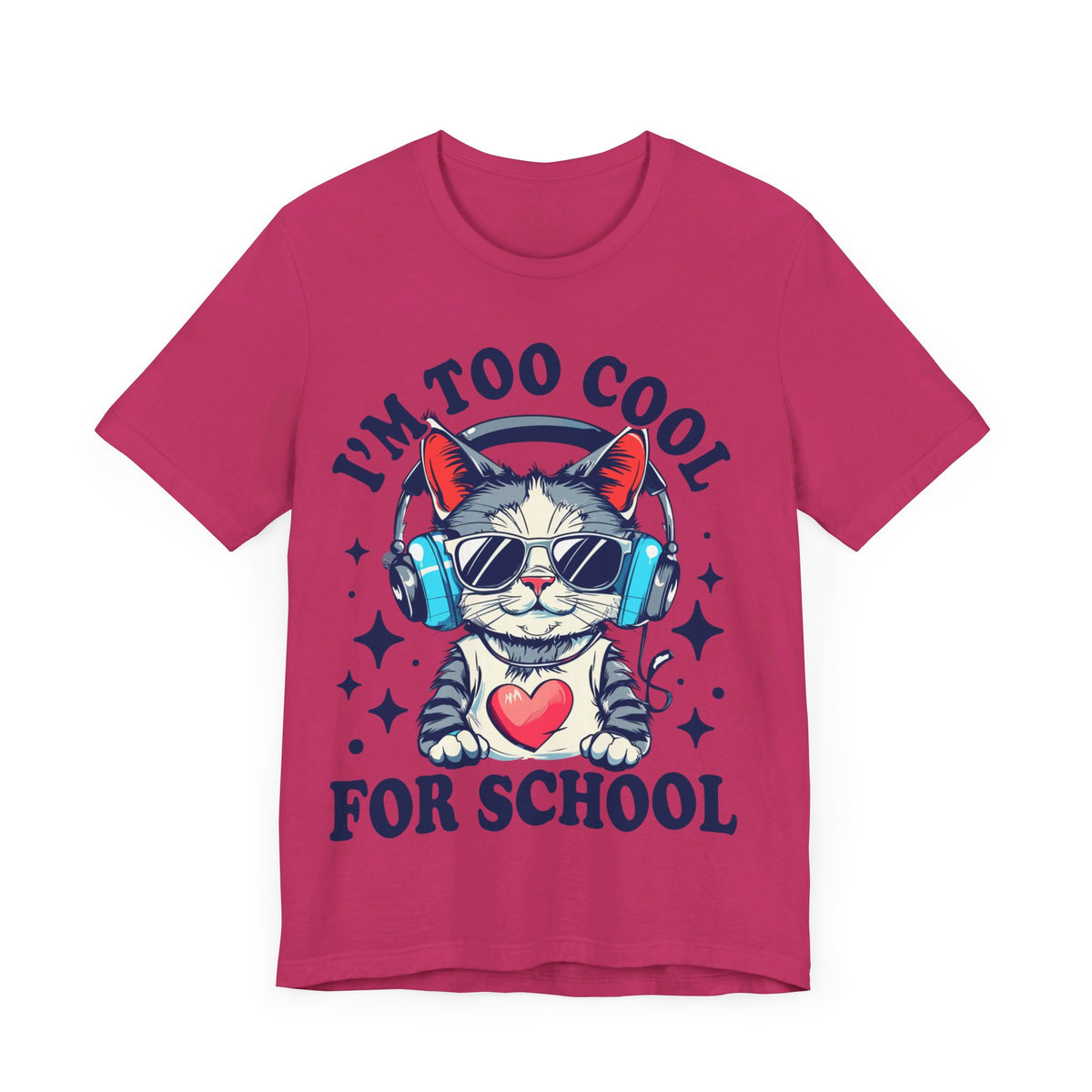 I'M Too Cool For School Cat Tee