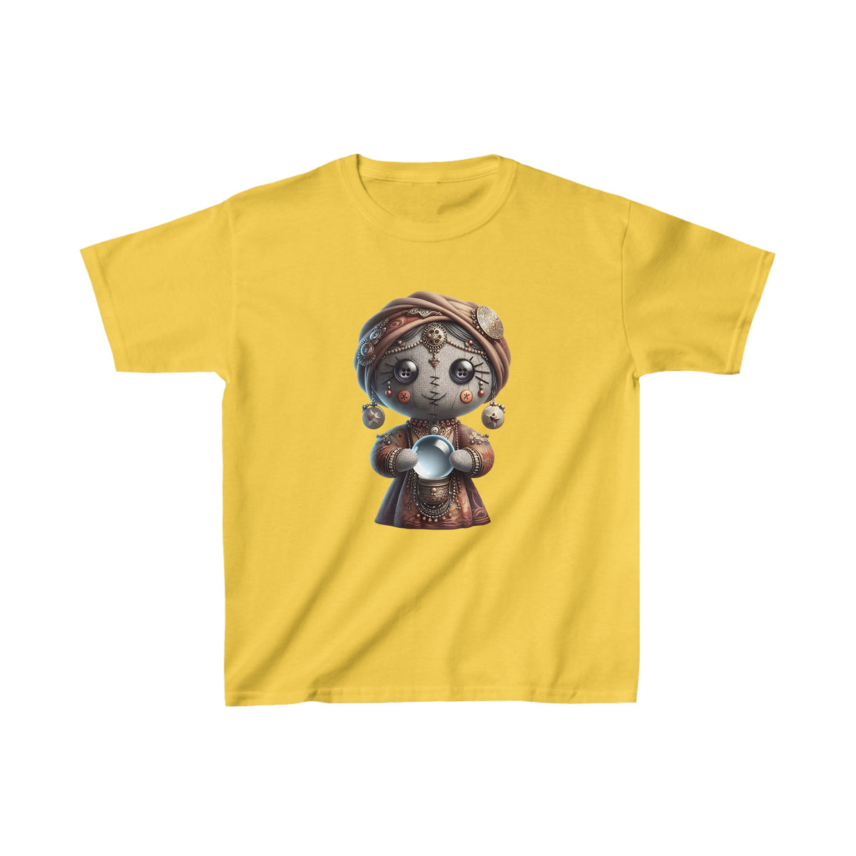 Mystical Magician Doll Kids Halloween Tee