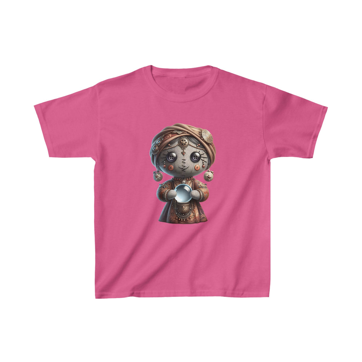 Mystical Magician Doll Kids Halloween Tee