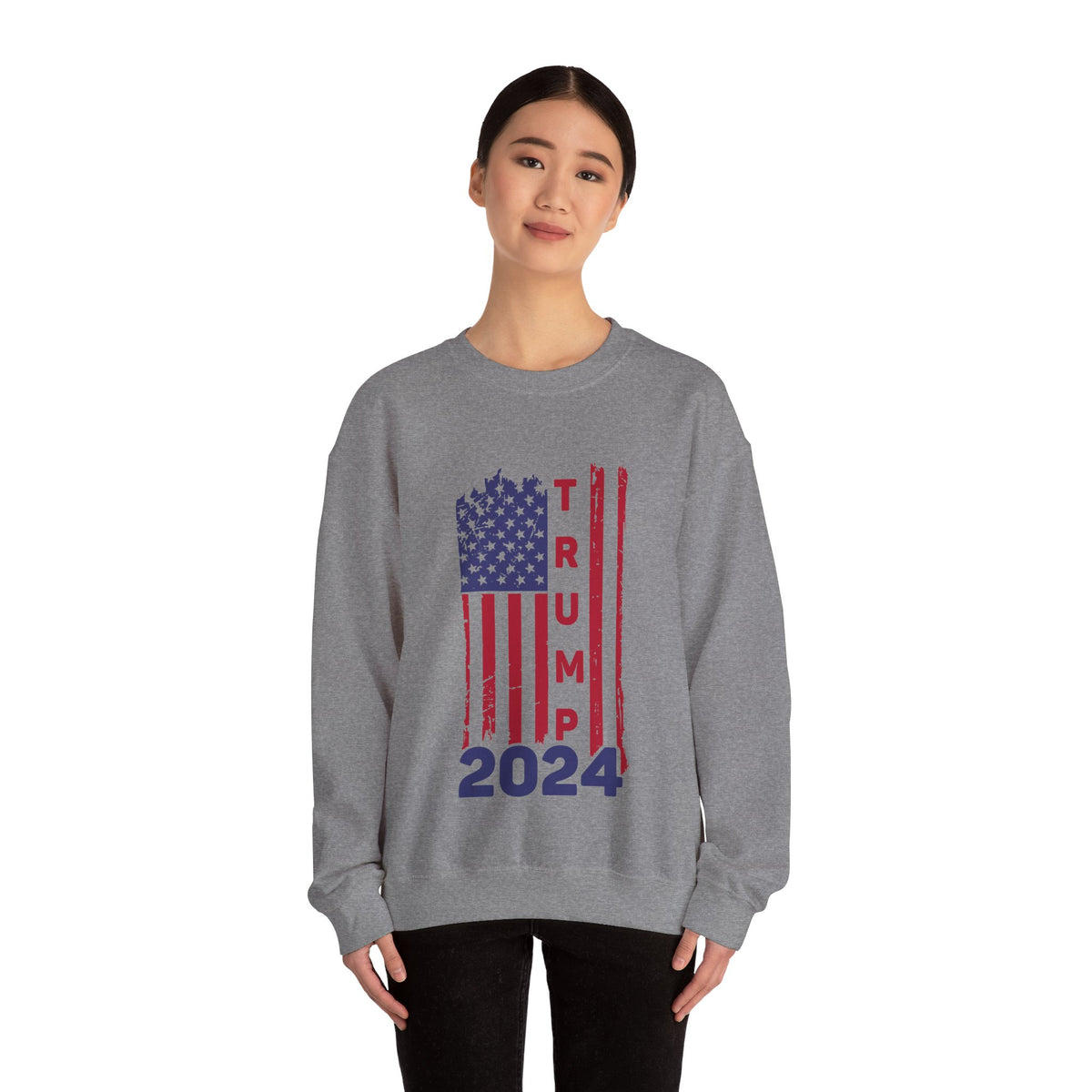 Trump 2024 Unisex American Flag Sweatshirt