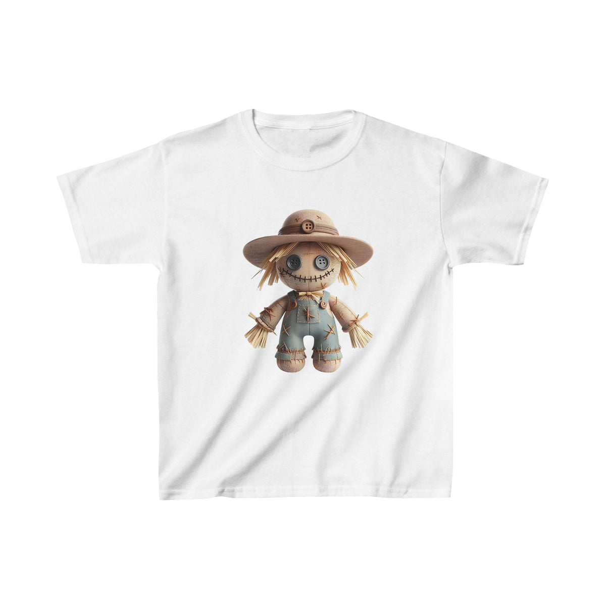 Haunted Farm Doll Voodoo Kids Halloween Tee