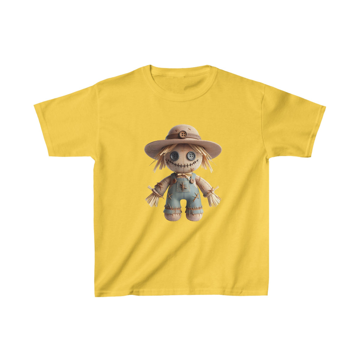 Haunted Farm Doll Voodoo Kids Halloween Tee