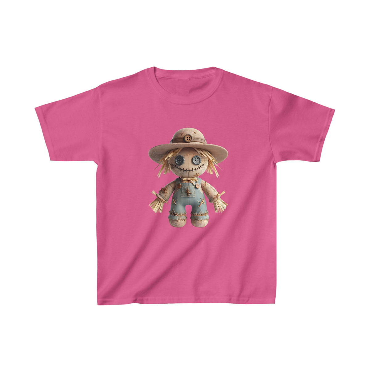 Haunted Farm Doll Voodoo Kids Halloween Tee