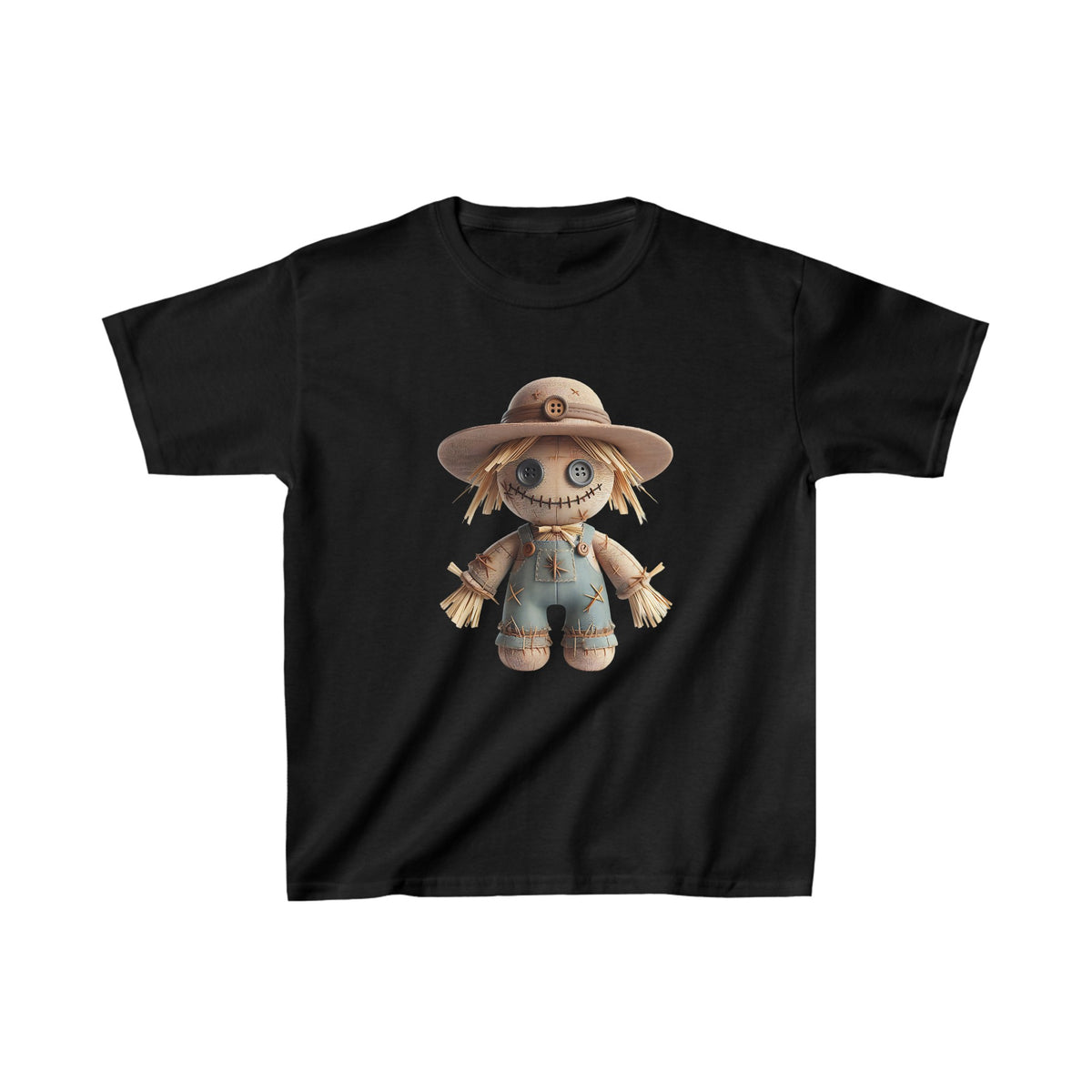 Haunted Farm Doll Voodoo Kids Halloween Tee