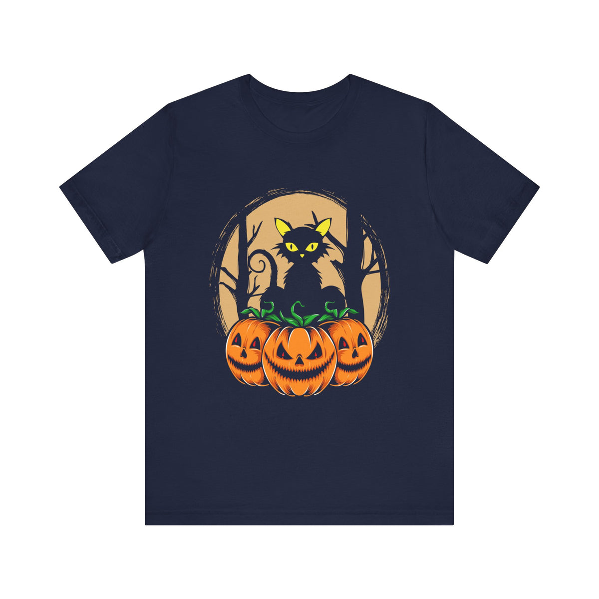 Black Cat Halloween Cat T-Shirt - Tshirt Quest