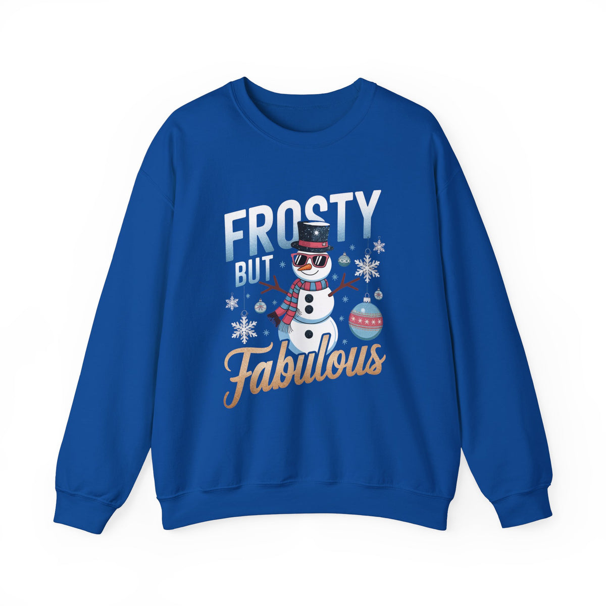 Frosty But Fabulous Christmas Sweatshirt, Fun Women's Holiday Sweatshirt, Trendy Winter Pullover, Festive Christmas Sweater, Cute Holiday Sweatshirt