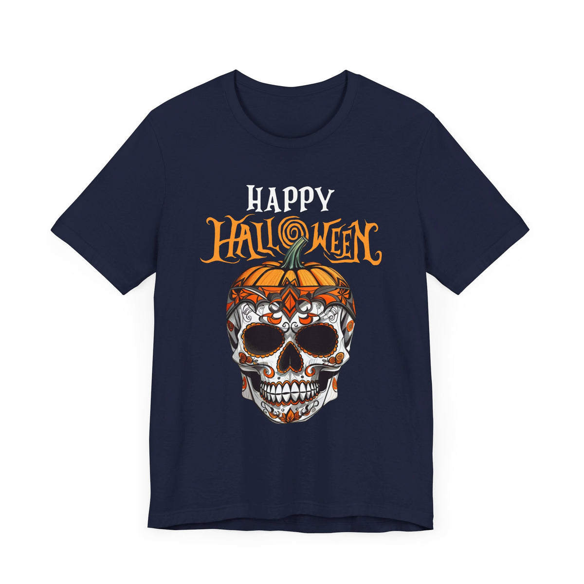 Happy Halloween Skull Face T-Shirt