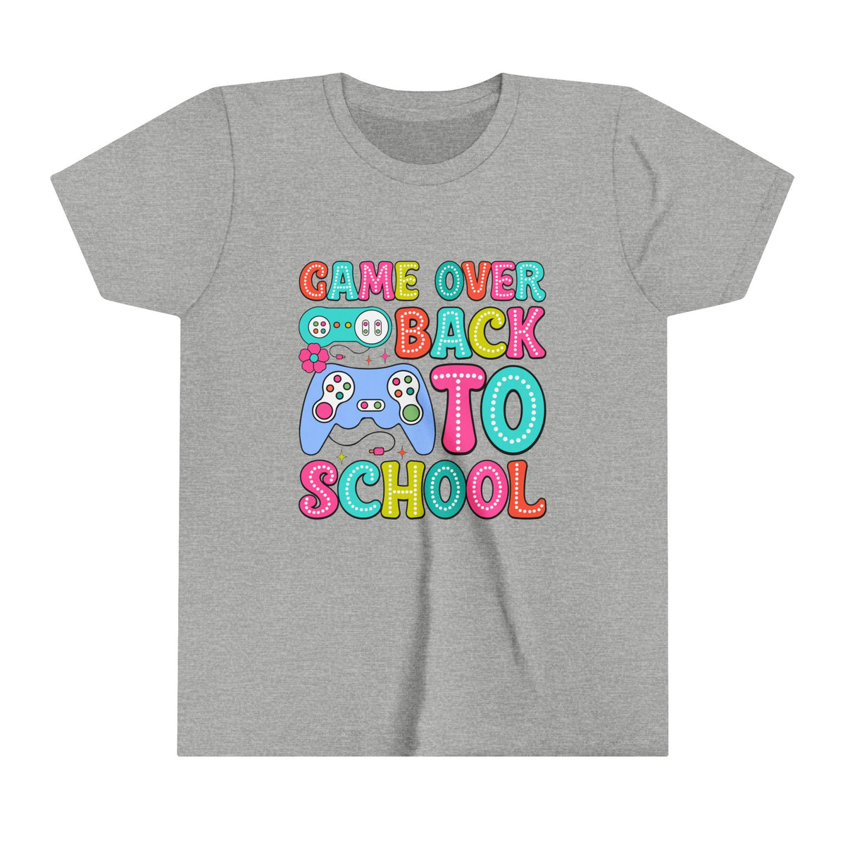 Back to School Game Over Youth Tee