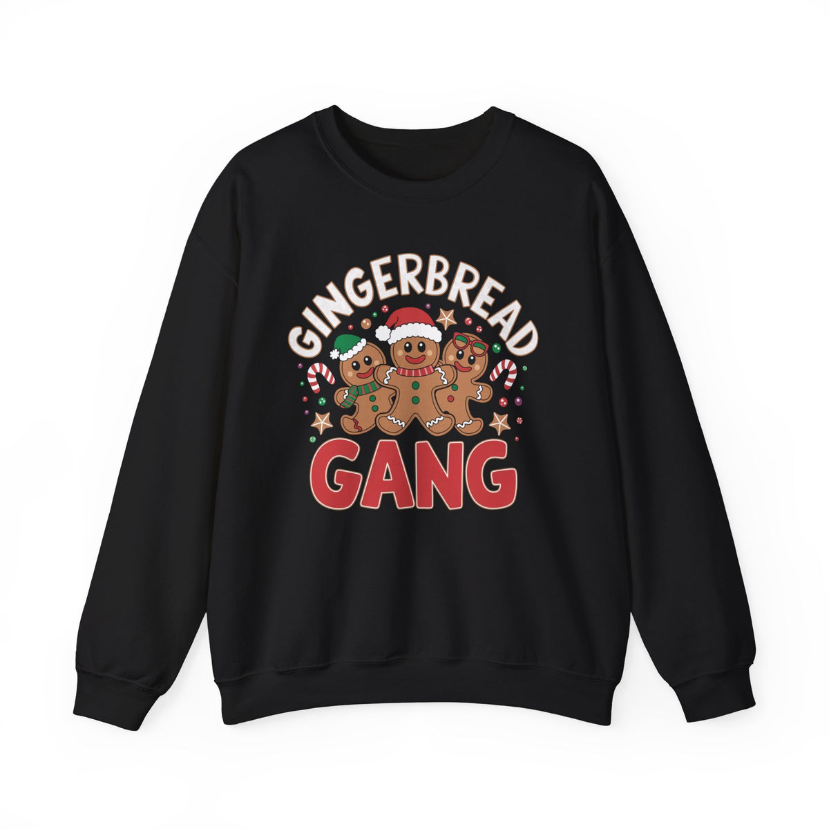 GingerBread Gang Christmas Sweatshirt, Funny Women's Holiday Sweatshirt, Cute Christmas Sweater, Trendy Gingerbread Pullover, Festive Holiday Sweatshirt