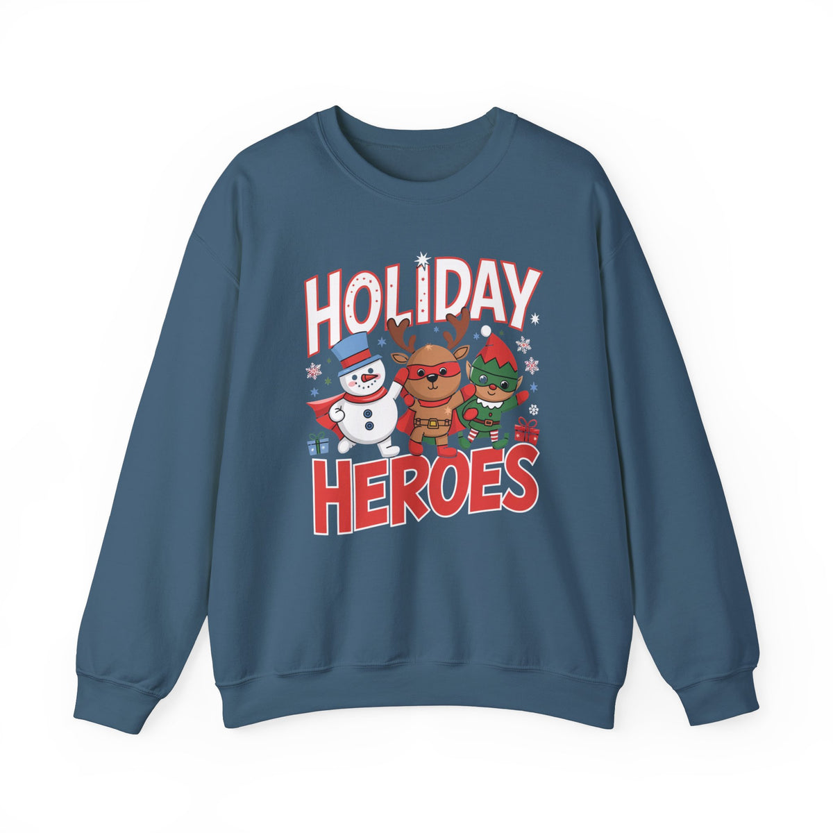 Holiday Heroes Christmas Sweatshirt, Fun Women's Holiday Sweatshirt, Trendy Christmas Pullover, Festive Winter Sweater, Cute Holiday Sweatshirt