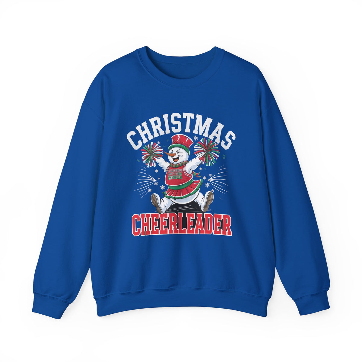 Christmas Cheerleader Sweatshirt, Fun Women's Holiday Sweatshirt, Trendy Christmas Pullover, Festive Winter Sweater, Cute Holiday Sweatshirt