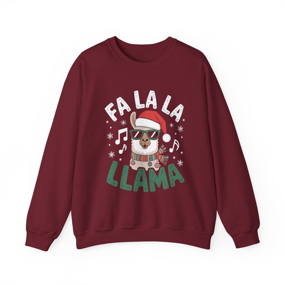 Fa La La LLAMA Christmas Sweatshirt, Fun Women's Holiday Sweatshirt, Trendy Llama Pullover, Cute Winter Sweater, Festive Holiday Sweatshirt