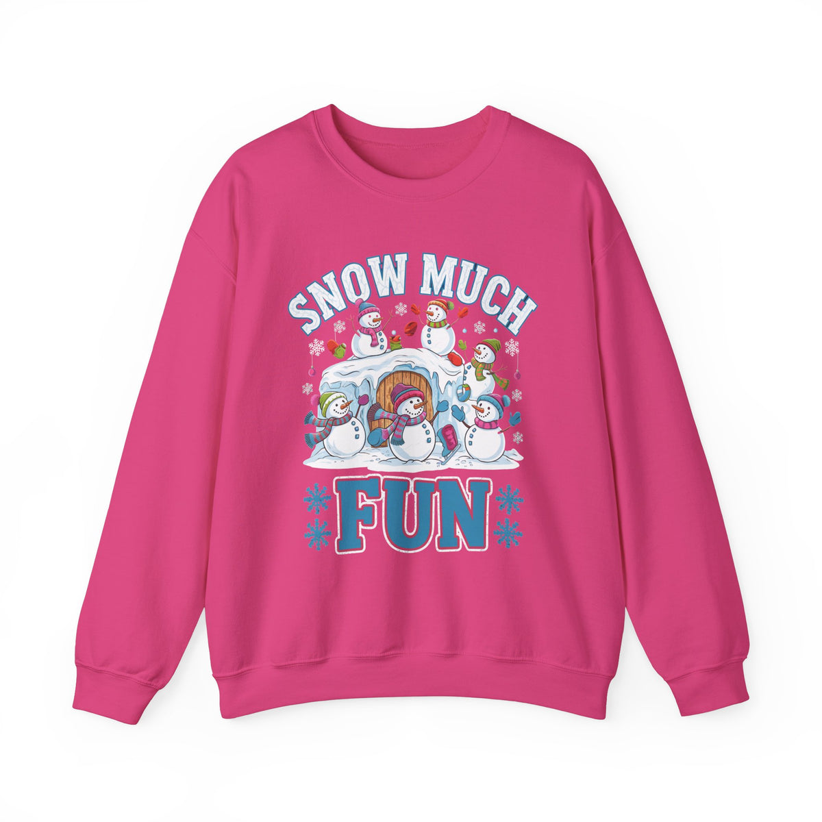 Snow Much Fun Christmas Sweatshirt, Cute Women's Holiday Sweatshirt, Trendy Winter Pullover, Fun Christmas Sweater, Cozy Snow Day Sweatshirt