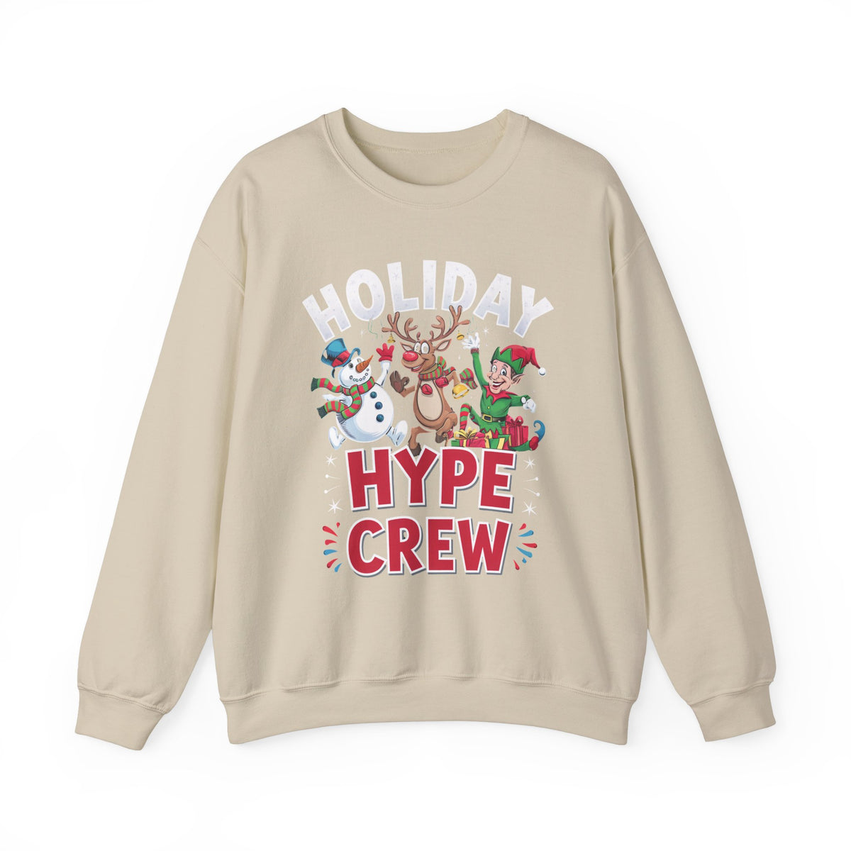 Holiday Hype Crew Christmas Sweatshirt, Fun Women's Holiday Sweatshirt, Trendy Christmas Pullover, Festive Winter Sweater, Cute Holiday Sweatshirt