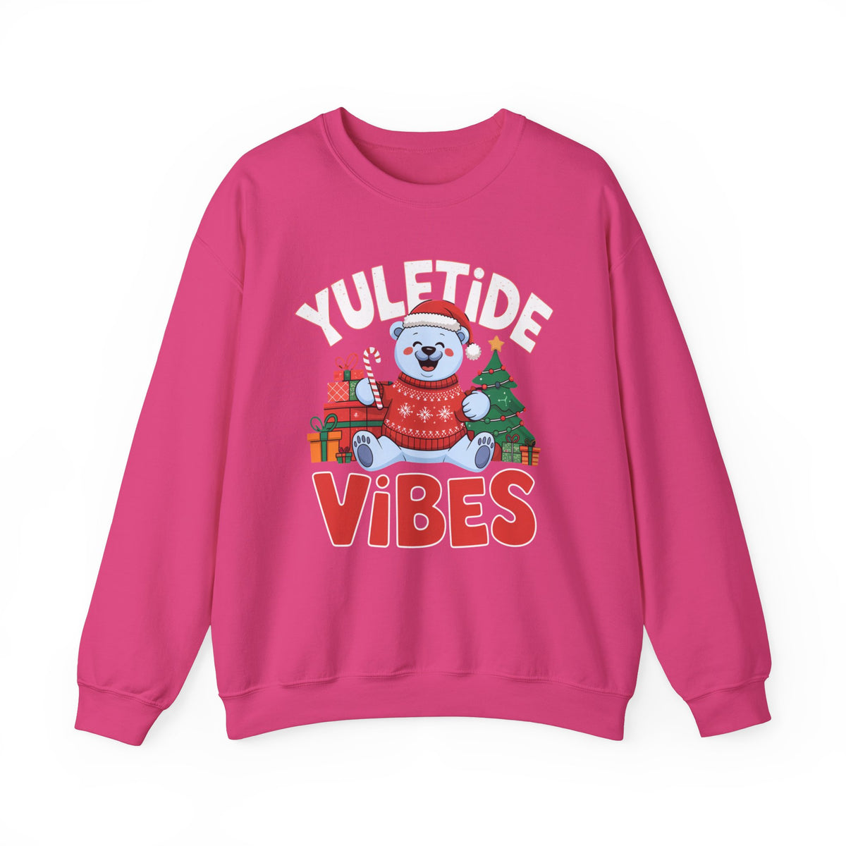 YuleTide Vibes Christmas Sweatshirt, Women's Festive Holiday Sweatshirt, Trendy Christmas Sweater, Cute Winter Pullover, Holiday Vibes Sweatshirt