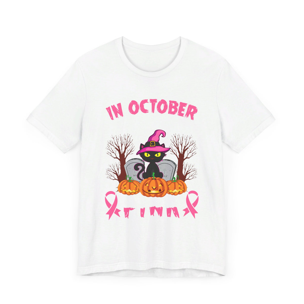 In October We Wear Pink Halloween Tee