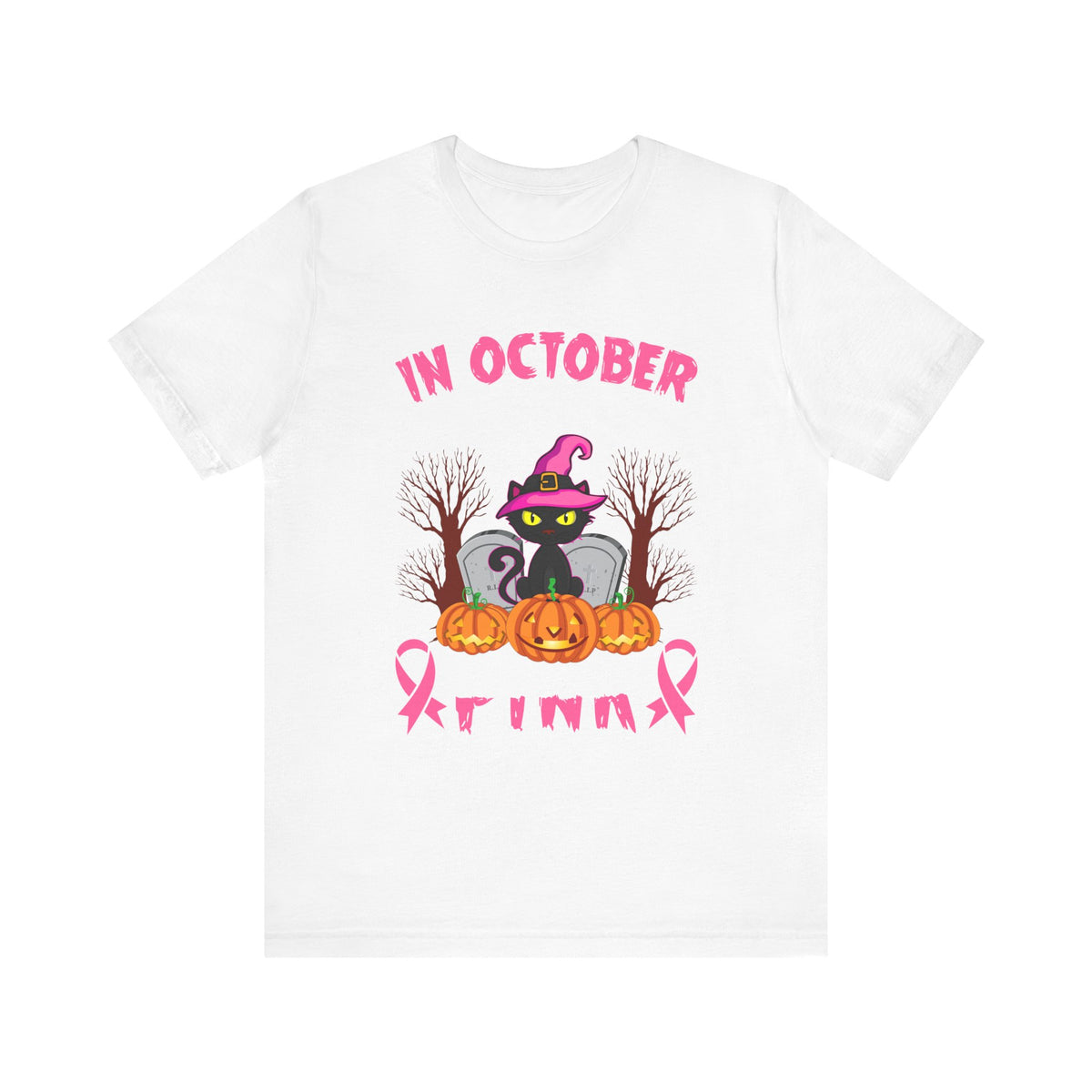 In October We Wear Pink Halloween Tee