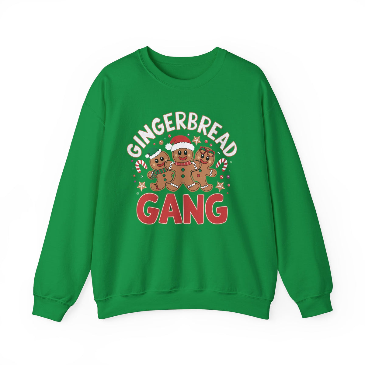 GingerBread Gang Christmas Sweatshirt, Funny Women's Holiday Sweatshirt, Cute Christmas Sweater, Trendy Gingerbread Pullover, Festive Holiday Sweatshirt