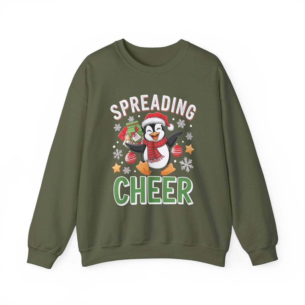 Spreading Cheer Christmas Sweatshirt, Festive Women's Holiday Sweatshirt, Trendy Christmas Pullover, Cute Winter Sweater, Cozy Holiday Sweatshirt