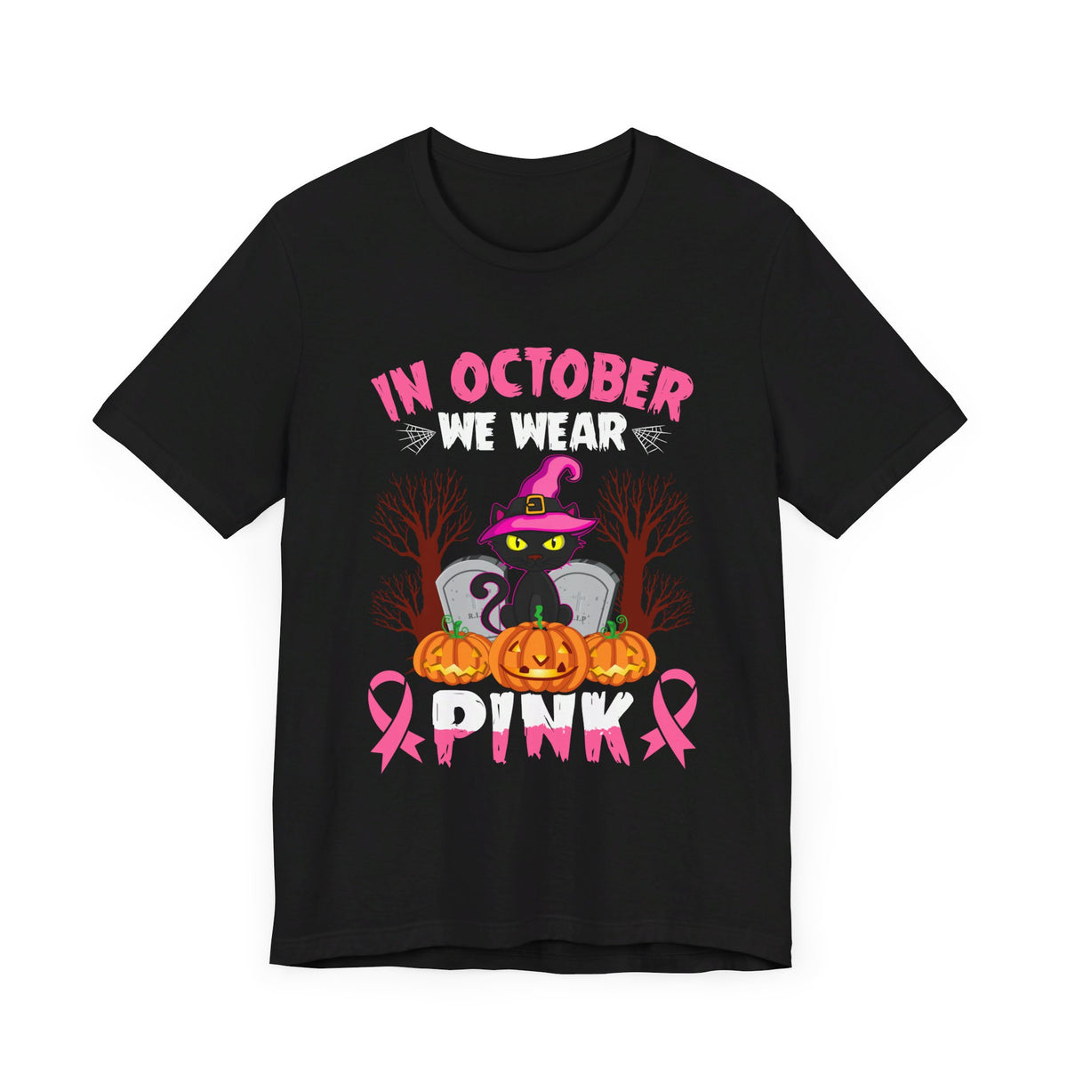 In October We Wear Pink Halloween Tee