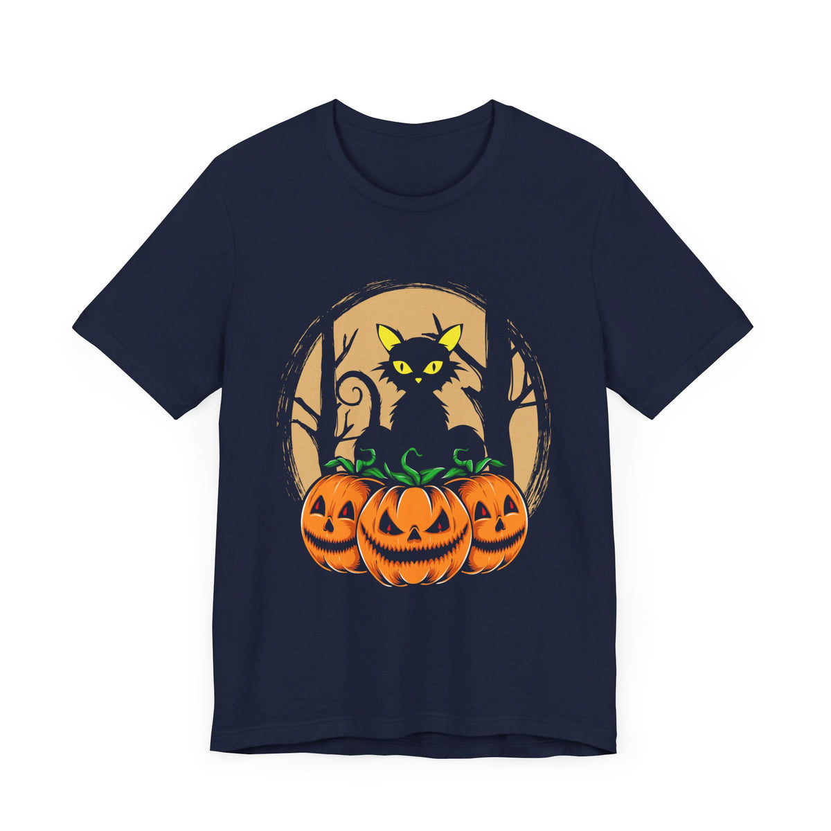 Black Cat Halloween Cat T-Shirt - Tshirt Quest