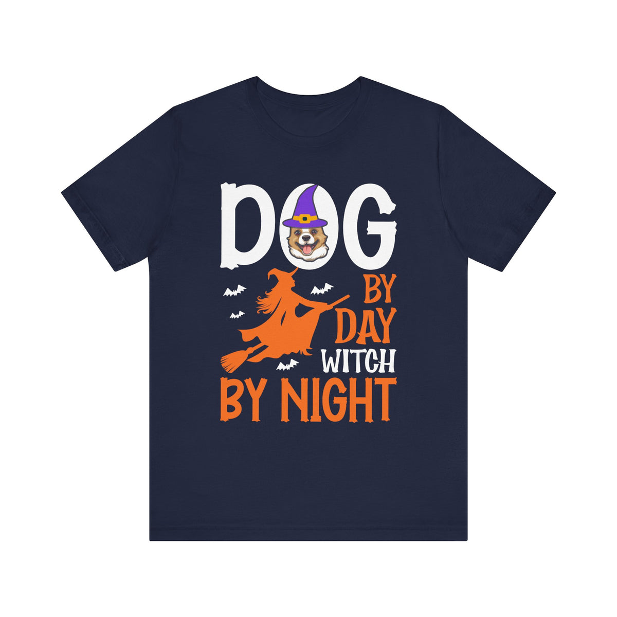 Dog By Day Witch By Night Halloween Tee