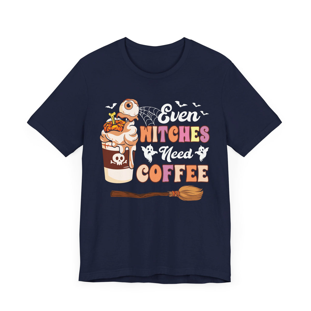 Even Witch Need Coffee Halloween Tee