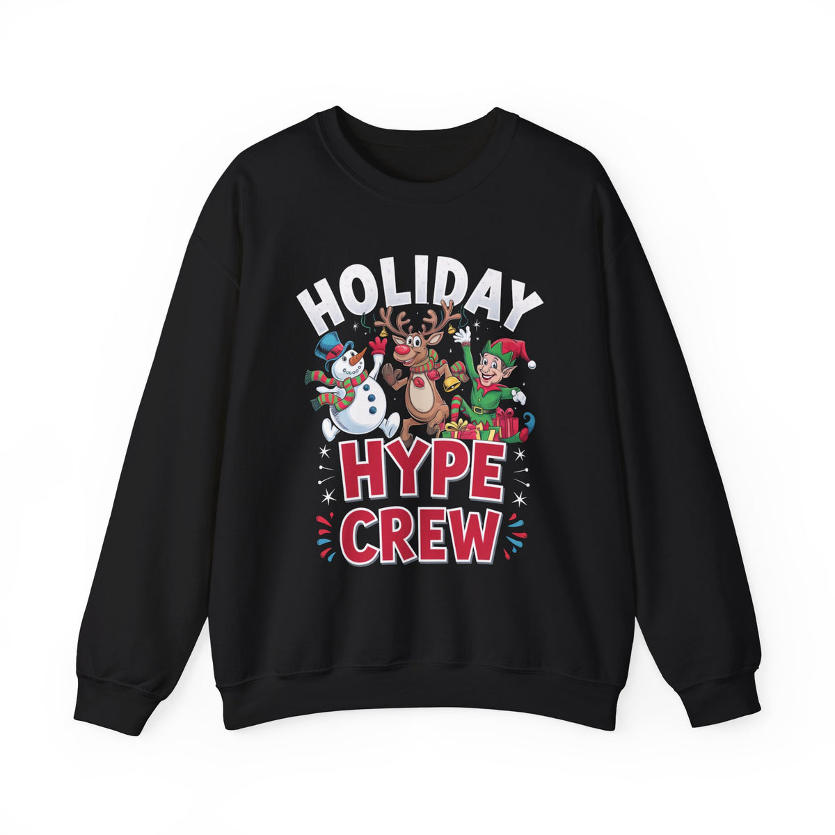 Holiday Hype Crew Christmas Sweatshirt, Fun Women's Holiday Sweatshirt, Trendy Christmas Pullover, Festive Winter Sweater, Cute Holiday Sweatshirt