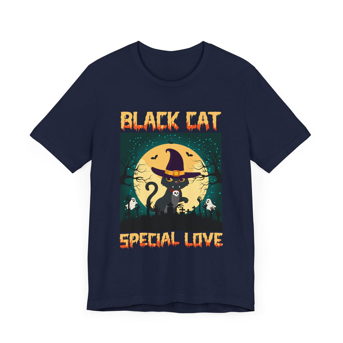 Black Cat Special Love Halloween Tee - Tshirt Quest
