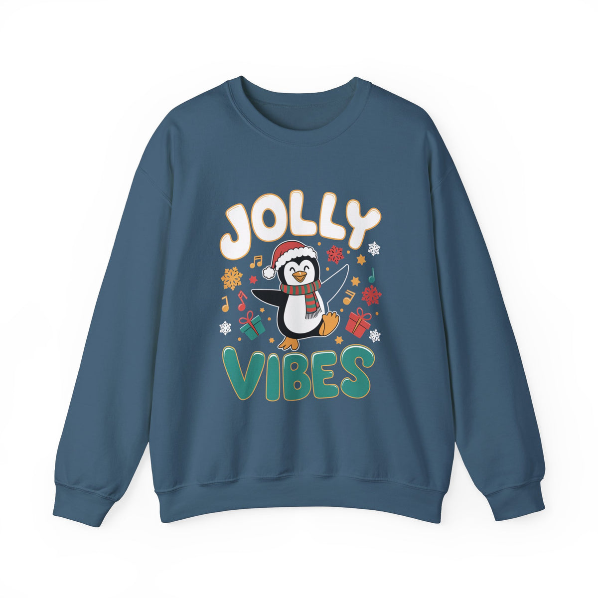 Jolly Vibes Christmas Sweatshirt, Fun Women's Holiday Sweatshirt, Trendy Christmas Pullover, Cute Winter Sweater, Festive Holiday Sweatshirt