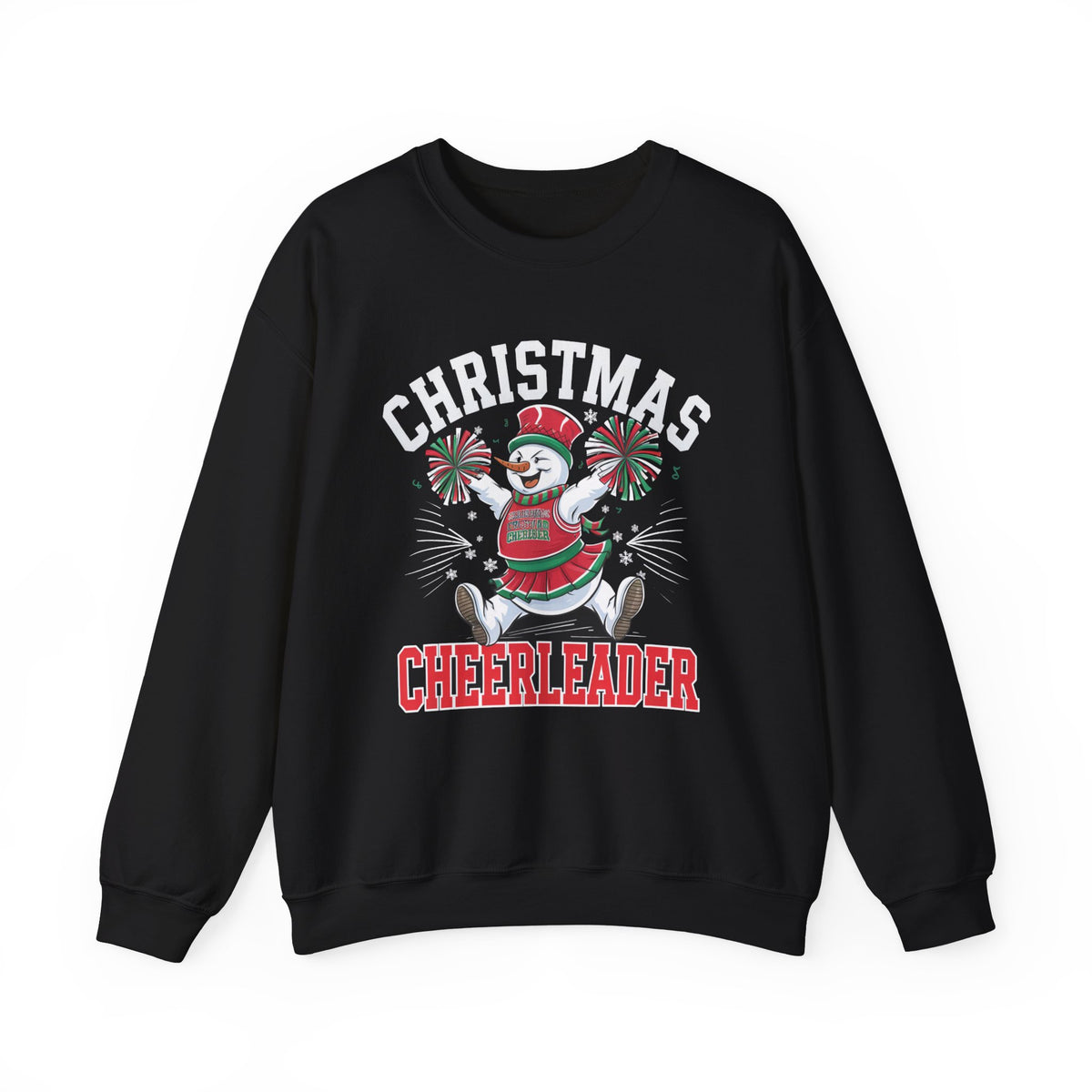 Christmas Cheerleader Sweatshirt, Fun Women's Holiday Sweatshirt, Trendy Christmas Pullover, Festive Winter Sweater, Cute Holiday Sweatshirt