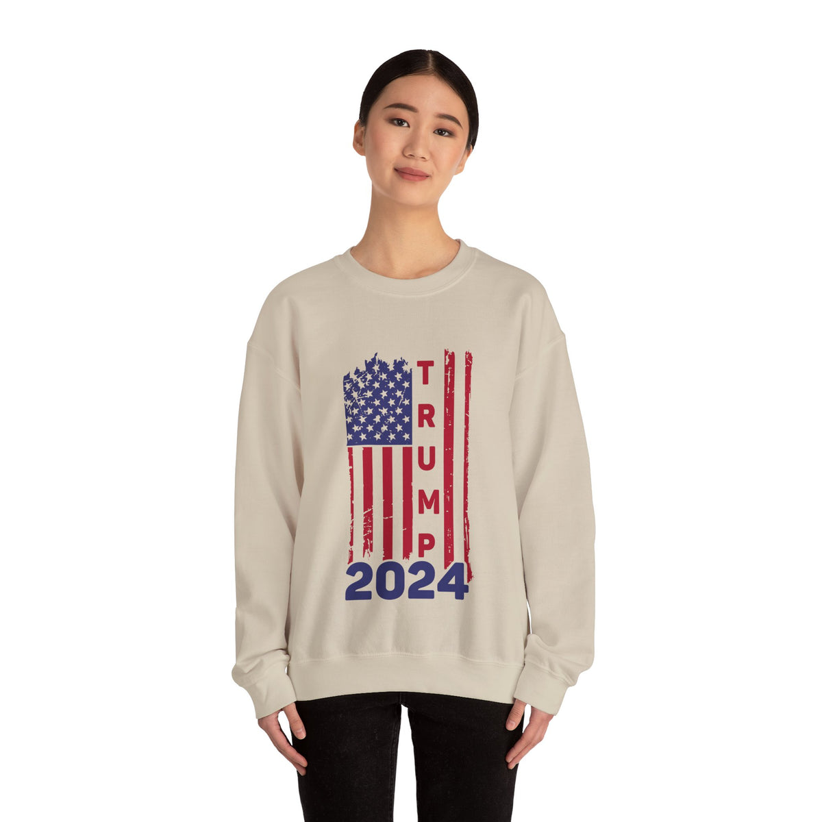 Trump 2024 Unisex American Flag Sweatshirt