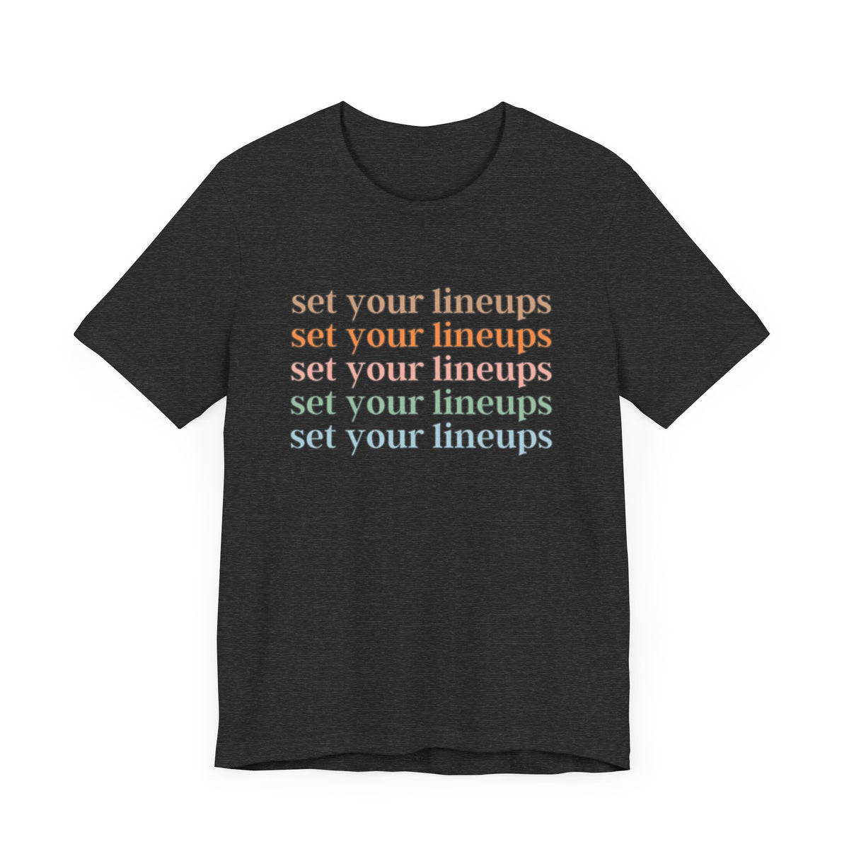 Set Your Lineups Unisex Jersey Short Sleeve Tee - Tshirt Quest