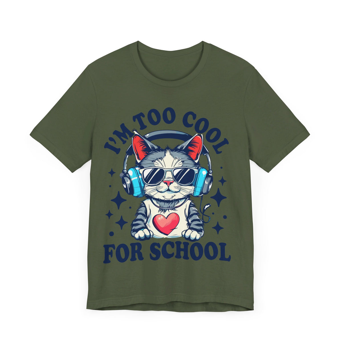 I'M Too Cool For School Cat Tee