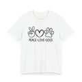 Peace Love Dogs Unisex Jersey Short Sleeve Tee - Tshirt Quest