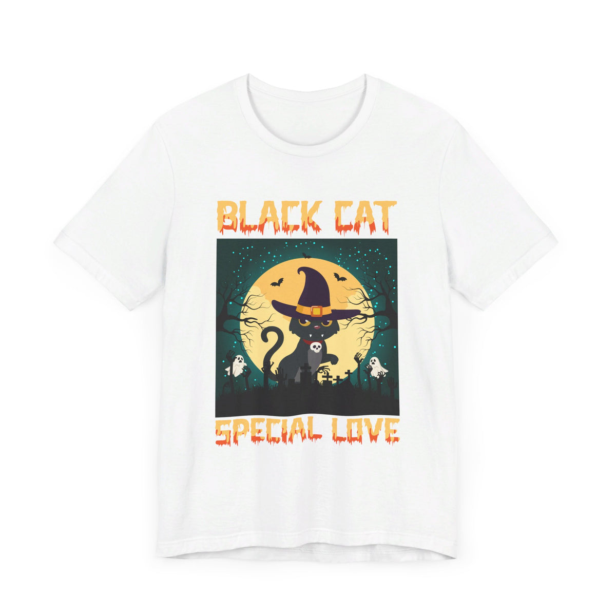 Black Cat Special Love Halloween Tee - Tshirt Quest
