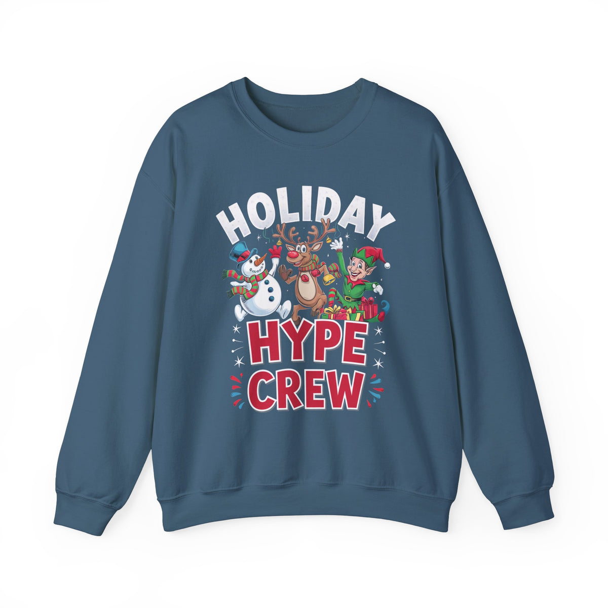 Holiday Hype Crew Christmas Sweatshirt, Fun Women's Holiday Sweatshirt, Trendy Christmas Pullover, Festive Winter Sweater, Cute Holiday Sweatshirt