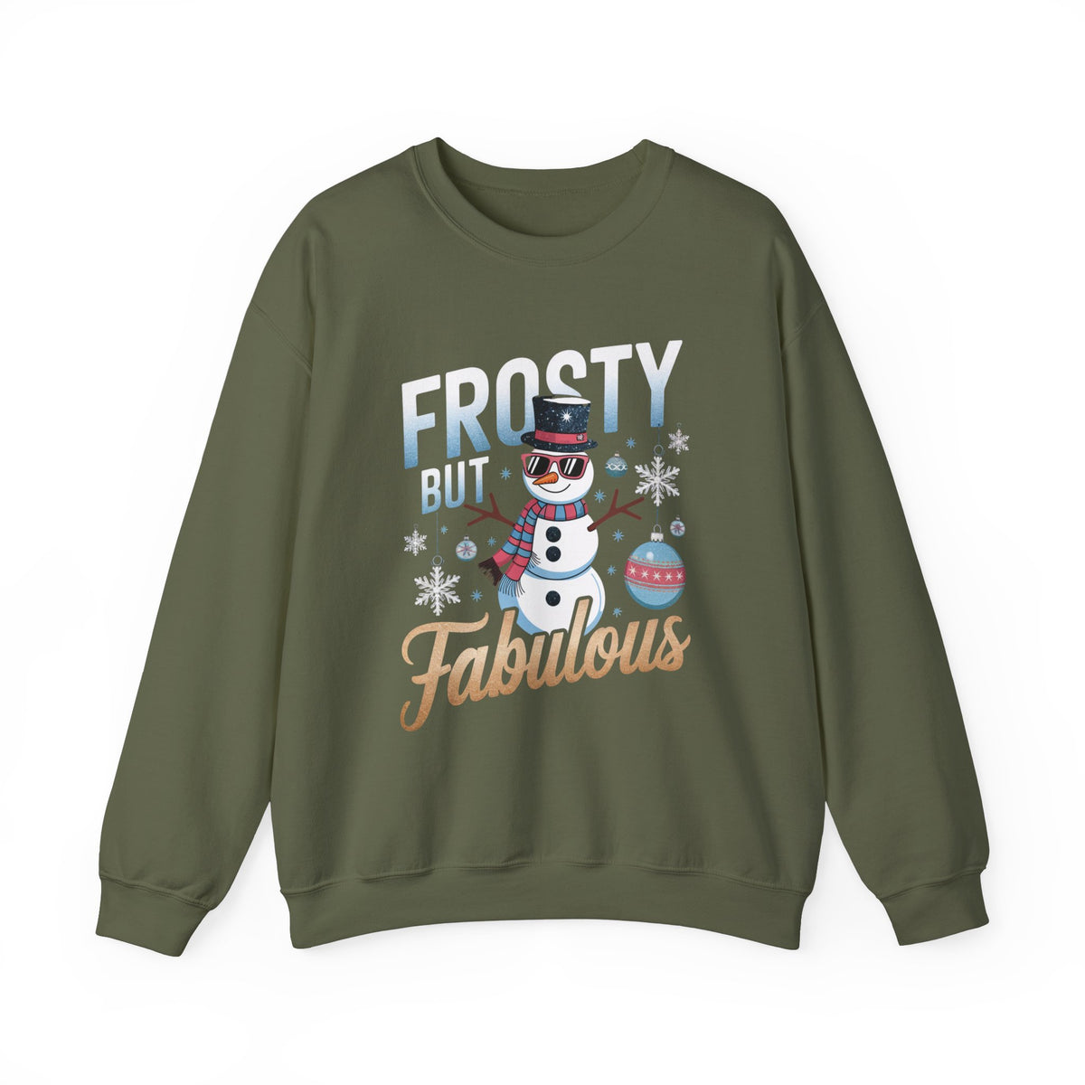 Frosty But Fabulous Christmas Sweatshirt, Fun Women's Holiday Sweatshirt, Trendy Winter Pullover, Festive Christmas Sweater, Cute Holiday Sweatshirt