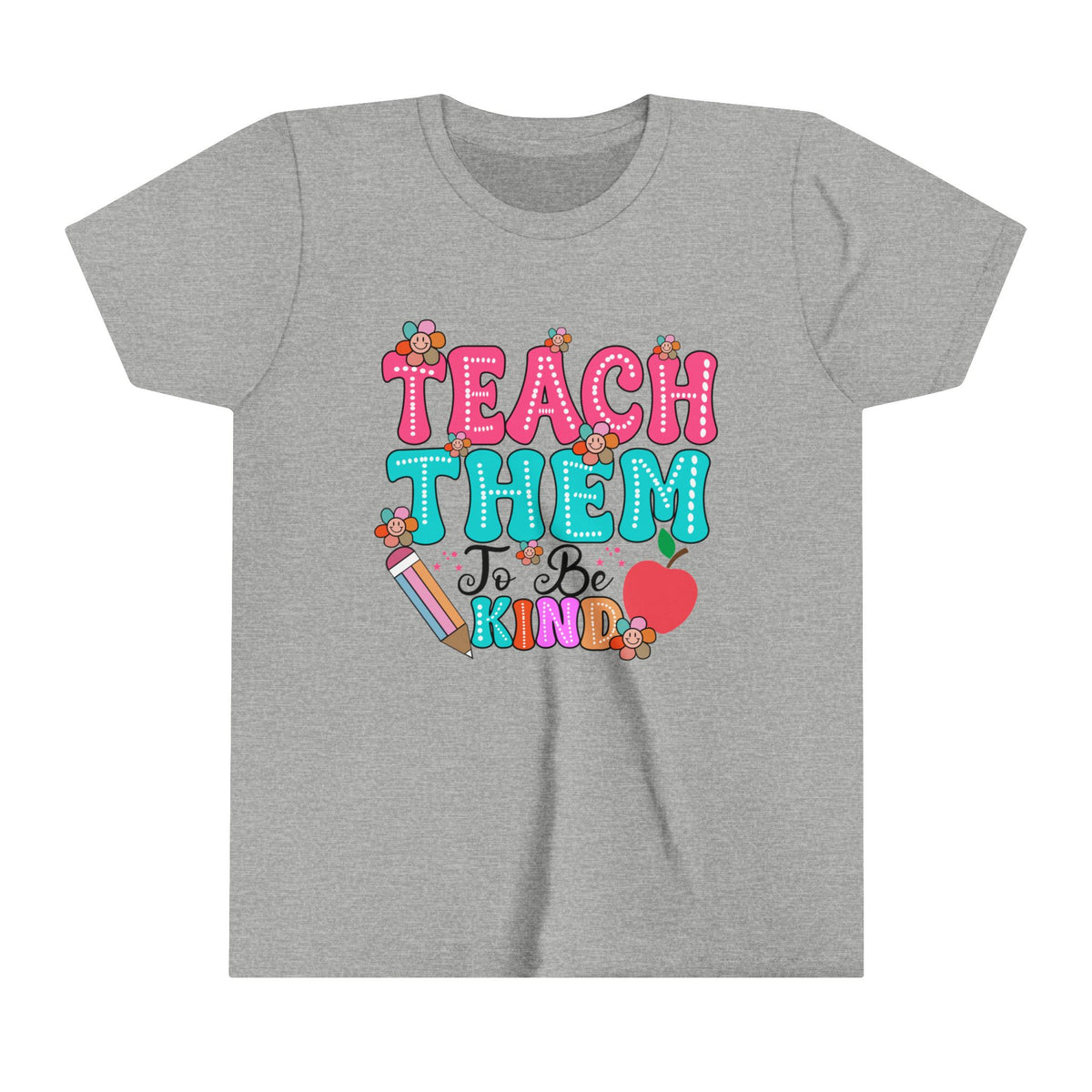 Teach Them To Be Kind Youth Short Sleeve Tee