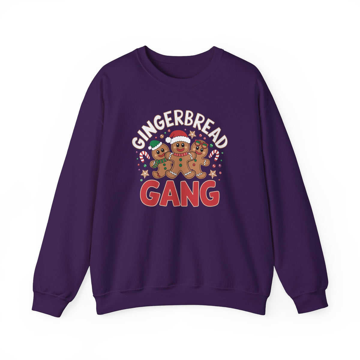 GingerBread Gang Christmas Sweatshirt, Funny Women's Holiday Sweatshirt, Cute Christmas Sweater, Trendy Gingerbread Pullover, Festive Holiday Sweatshirt