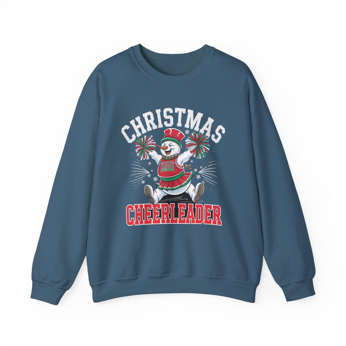 Christmas Cheerleader Sweatshirt, Fun Women's Holiday Sweatshirt, Trendy Christmas Pullover, Festive Winter Sweater, Cute Holiday Sweatshirt