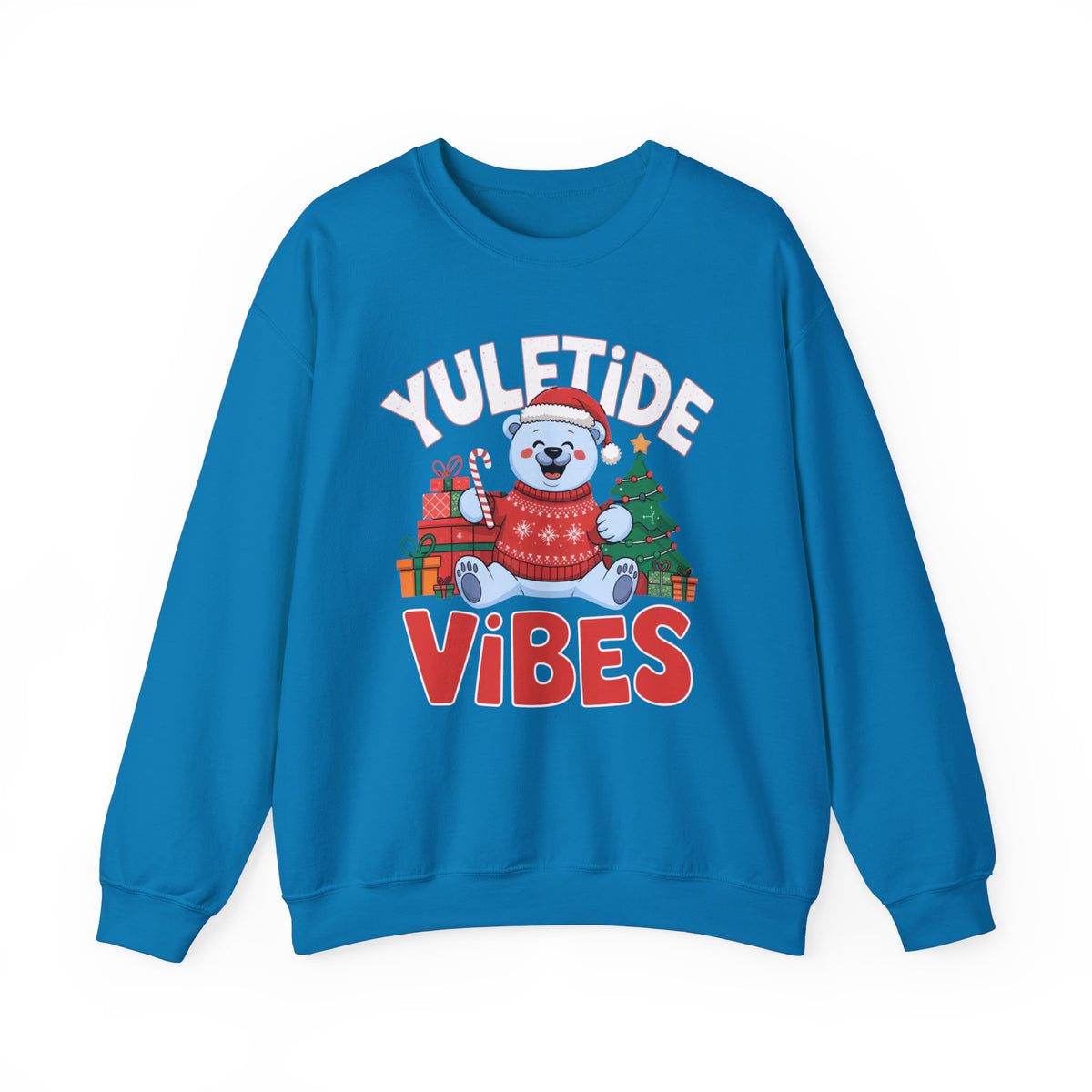 YuleTide Vibes Christmas Sweatshirt, Women's Festive Holiday Sweatshirt, Trendy Christmas Sweater, Cute Winter Pullover, Holiday Vibes Sweatshirt