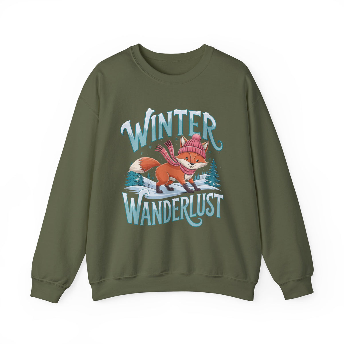 Winter Wanderlust Christmas Sweatshirt, Cozy Women's Holiday Sweatshirt, Trendy Winter Pullover, Festive Christmas Sweater, Cute Holiday Sweatshirt