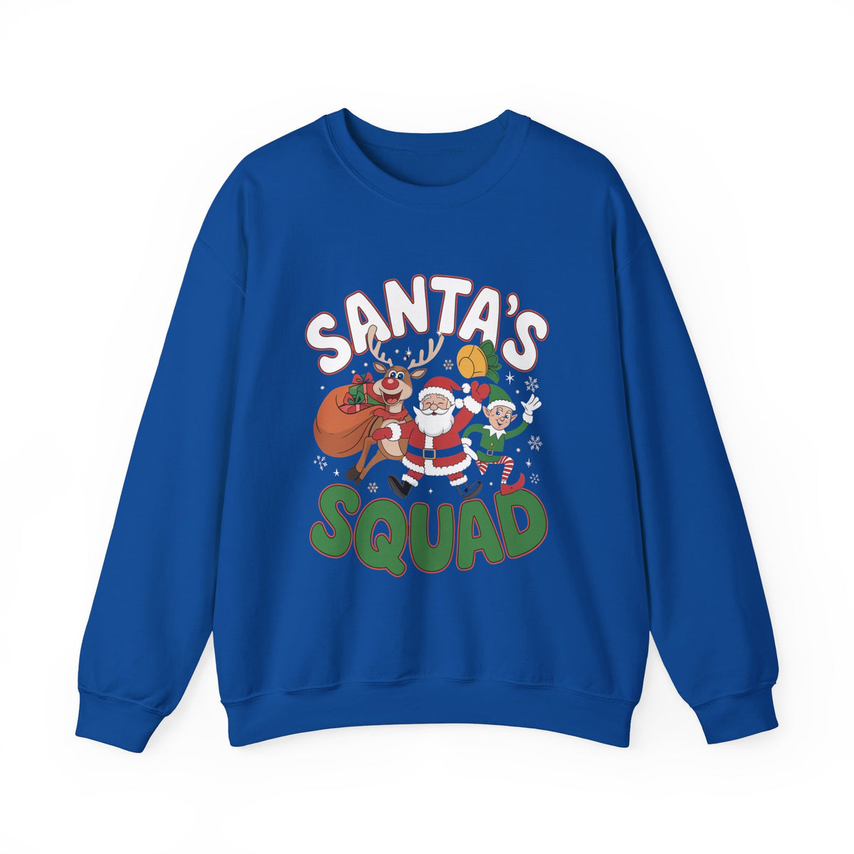 Santa's Squad Christmas Sweatshirt, Fun Women's Holiday Sweatshirt, Trendy Santa Pullover, Festive Christmas Sweater, Cute Winter Sweatshirt